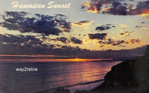 Postkarte Sonnenuntergang auf Hawaii in atemberaubendem Lila - Bild 1 von 2