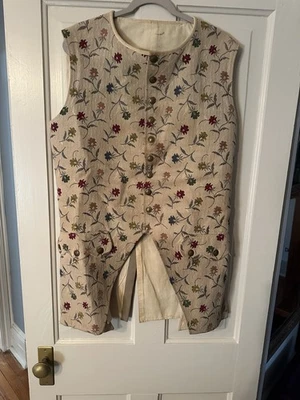 Chaleco chaleco colonial del siglo XVIII para hombre Foto 1 de 4