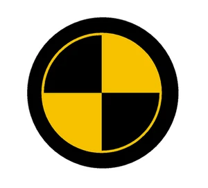 CRASH TEST DUMMY HARD HAT Car Truck Boat Window BUMPER Laptop STICKER DECAL - Imagen 1 de 1