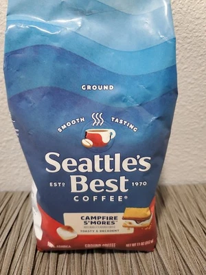 Seattle's Best Ground Coffee Campfire S'mores 11oz Bag New