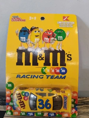 ⚡ Racing Champions NASCAR 1/64 diecast #36 M&M Snickers Ken Schrader 2002 NIP - Image 1 of 4