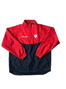 Top de pista Vintage Reebok Liverpool para hombre talla grande 2001/02 Rojo Negro 1/2 Cremallera - Imagen 1 de 12