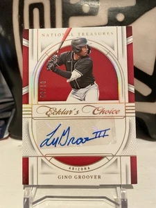 2024 Panini National Treasures Ecklars Choice Gino Groover AUTO /10 Diamondbacks - Picture 1 of 2