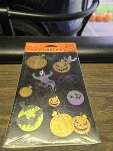 VTG American Gree HALLOWEEN STICKERS SPOOKY JACK O LANTERNS BATS GHOSTS 4 SHEETS - Picture 1 of 1