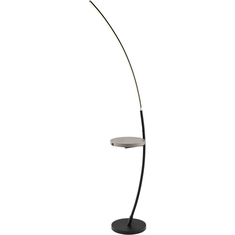 Lite Source LS-83562BLK Monita Floor Lamp Black - Image 1 of 1