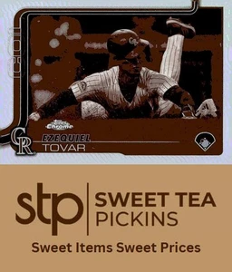 2025 Topps Chrome #154 Ezequiel Tovar Sepia Refractor - Picture 1 of 2
