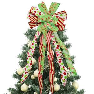 Topper Árbol de Navidad, 47 X 13 Pulgadas Grande Árbol de Navidad Topper Arco, Verde... - Imagen 1 de 7