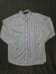 Wrangler George Strait Hemd Herren Medium kariert Cowboy Schnitt Langarm Western - Bild 1 von 8