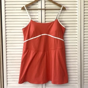 JoyLab Tennis Dress Womens XXL Coral Red Attached Shorts Ball Pockets Activewear - Picture 1 of 13