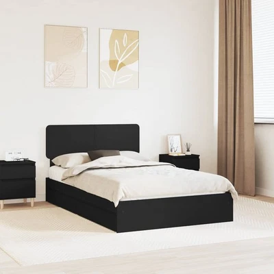 Letto con Contenitore con testiera Legno multistrato moderno Doghe vidaXL - Immagine 1 di 4