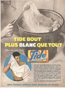 Werbung Werbung 1959 TIDE Wäscherei Bout more White que All - Bild 1 von 1