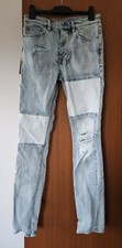 Ksubi Mens Chitch Mayhem Faded Blue Distressed Denim Slim Leg Jeans Size 29 New