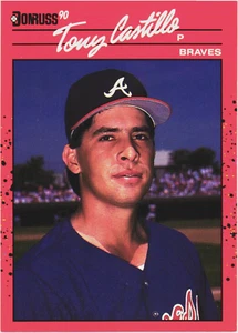 1990 - Donruss -- TONY CASTILLO -- Card # 592 -- Atlanta Braves -- Baseball Card - Picture 1 of 2