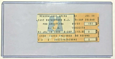 AWA Road Warriors v Michael Hayes JAPAN TV Taping wrestling ticket stub Jul 1985 Cover