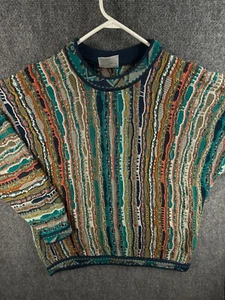 COOGI Australia XL Sweater Pullover Knit 3D Colorful Men Textured Intricate - Picture 1 of 16