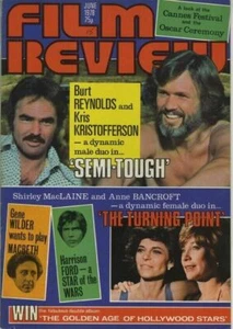 Film Review Magazine Semi Tough Burt Reynolds Kristofferson Cover Photo Pin Ups - Picture 1 of 3