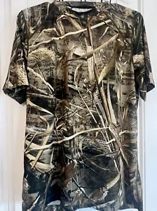 Terramar Real Tree Max 5 Camouflage Short Sleeve Shirt Size S Hunting Outdoors - Picture 1 of 7