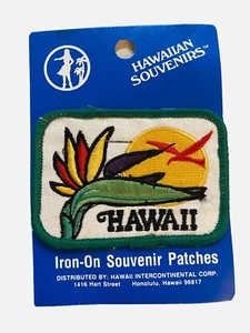 Hawaii Bird of Paradise Souvenir Hawaiian Embroidered Badge Patch - Picture 1 of 2
