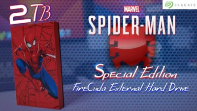SEAGATE FireCuda 2TB External Gaming Hard Drive *SPIDER-MAN SPECIAL EDITION* - Image 1 of 4