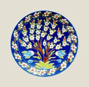 Marmara Çini workshop Ceramic Plate – Kütahya Turkey – Signed Süleyman - Picture 1 of 5