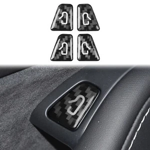 Interior Carbon Fiber Window Panel Control Trim Cover for Tesla Model Y 3 2017 - Picture 1 of 19