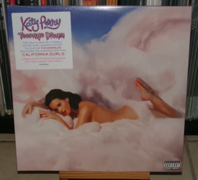 KATY PERRY TEENAGE DREAM COTTON CANDY PINK LP FIREWORK E.T TGIF THE ONE THAT GO - Image 1 of 4