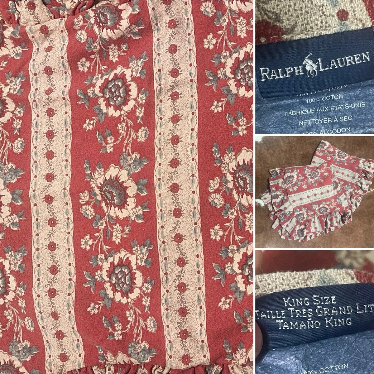 Ralph Lauren Red Floral Duvet Covers & Bedding Sets for sale - eBay