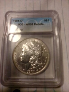 1901-0 AU58 Morgan Dollar - Picture 1 of 2