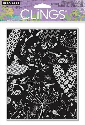 Hero Arts Cling橡皮印章-心叶背景 — 第 1/2 张图片