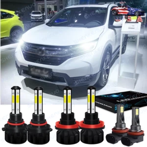 For Honda CR-V CRV 2015-2021 6000K LED Headlight Hi/ Low Beam Fog Light Bulb Kit - Picture 1 of 12