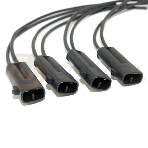 4x Male Connector 2-way for Ignition Coil injector 90980-11246 - Picture 1 of 3