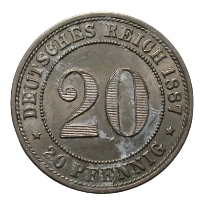 Germany 1887 20 Pfennig - Image 1 of 2