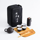 Zisha Clay Kungfu Gongfu Tea Cups Tea Tray Teapot Set Portable Tea Set Gift Bag