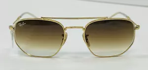 Occhiali da sole Ray Ban RB3707 001 51 oro marrone sfumato unisex 54 mm nuovi - Foto 1 di 9