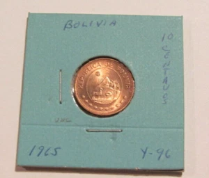 Bolivien 1965 10 Centavos unc Münze - Bild 1 von 5