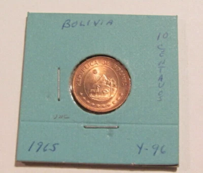 Bolivia 1965 10 Centavos unc Coin - Image 1 of 4