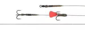 Fox Rage Predator Twin Treble Trace 52cm Size 8, 6 und 4 Barbed - 40lb - Bild 1 von 5