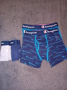 Champion Boys' Boxer Briefs Everyday Active Tagless 4 Pack, Size MEDIUM - Picture 1 of 4