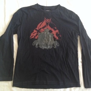 ENERGIE JEANS ''LORD OF DOWNTOWN'' BLACK LONG SLEEVE T-SHIRT XL RACER OUTLAW - Picture 1 of 10
