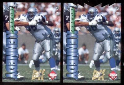 1995 Collectors Edge CORTEZ KENNEDY Seahawks 22K Gold Card + Die Cut 005/500 - Image 1 of 2