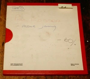PAUL KOSSOFF OWNED FREE CRAWLER ORIGINAL STUDIO REEL TAPE UNRELEASED MUSIC 2 - Picture 1 of 5