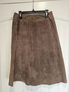 Falda Atelier Gamuza Aline Marrón Talla 2 - Imagen 1 de 6