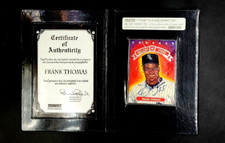 1992 Triple Play Gallery of Stars 13 Frank Thomas HOF Signed Autograph Treat COA