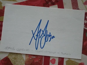 Minnesota Twins / Kansas City Royals GREG GAGNE autographed 3x5 Index Card - Picture 1 of 1