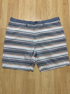 Tommy Hilfigier Size 42 NWOT Men’s Striped Chino Shorts Cotton Inseam 8” - Picture 1 of 3