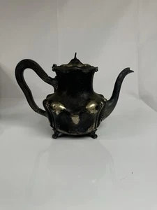 Barbour Silver Antique Teapot WaveTop Design - Picture 1 of 20