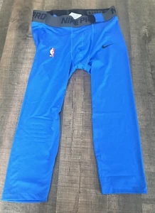 Nike Pro NBA Player Issued 3/4 Compression Tights Blue Men's XXL DN1547-403 - Picture 1 of 3