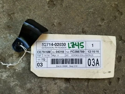 03 04 05 07 08 丰田 COROLLA MATRIX 左前挡泥板加长 53714 02030 — 第 1/2 张图片