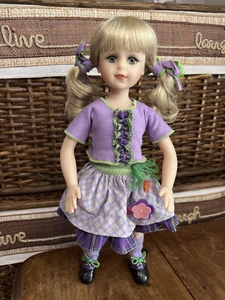 2009 Faith & Friend Purple Blond Vinyl Doll 13" by Mission City Press - Picture 1 of 9