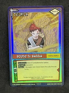 NARUTO TCG LA FORZA DELLA FOGLIA SCUDO DI SABBIA TE-57 HOLO ITA NM - Picture 1 of 2